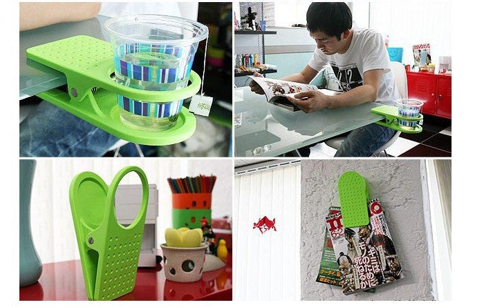 Korean Style Creative Fashion Large Table Side Water Cup Holder Cup Holder Clamp Type