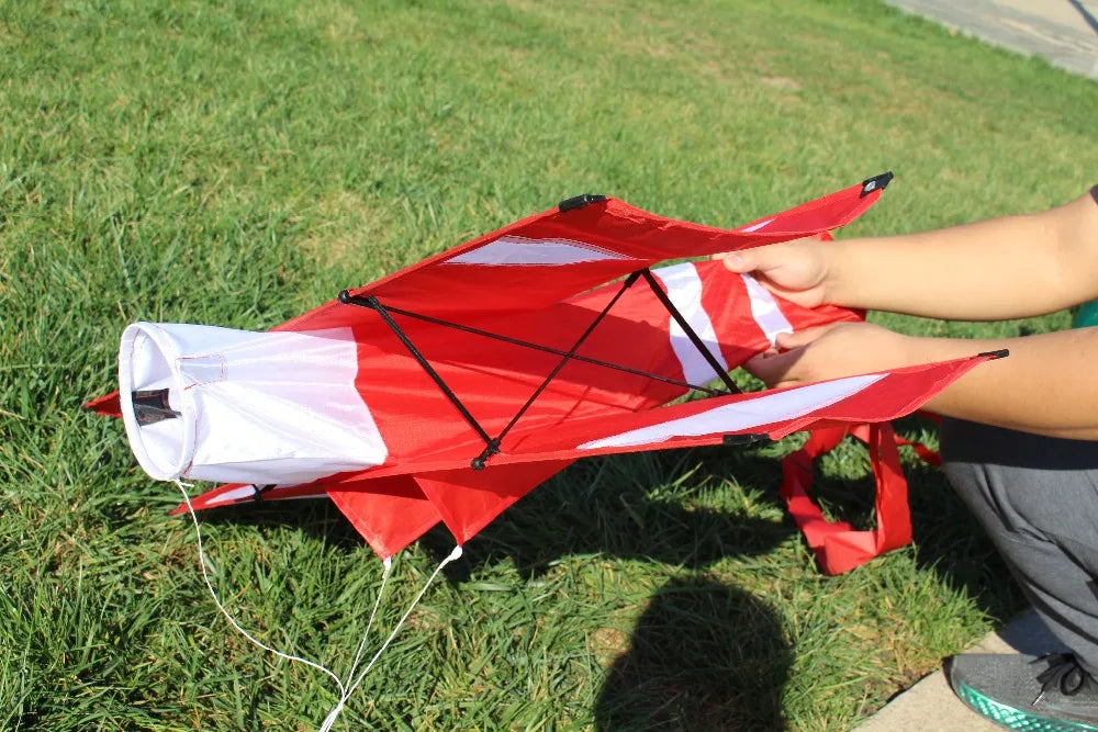 New High Quality 3D Single Line Red Plane Kite