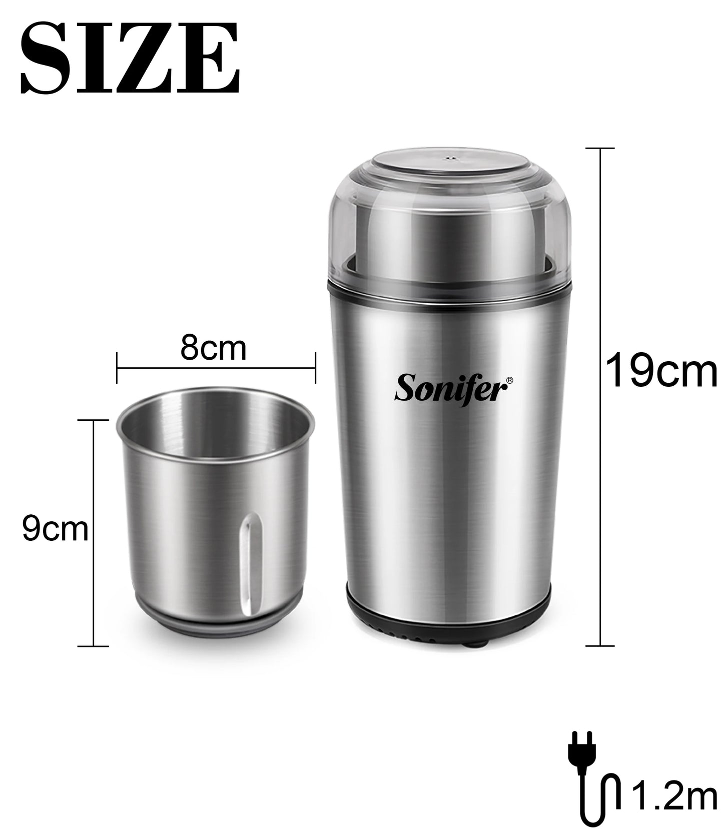 Detachable Electric Coffee Grinder Dry&Wet 2 In 1 Grass Nuts Herbs Grains Pepper Spice Flour Mill Coffee Beans