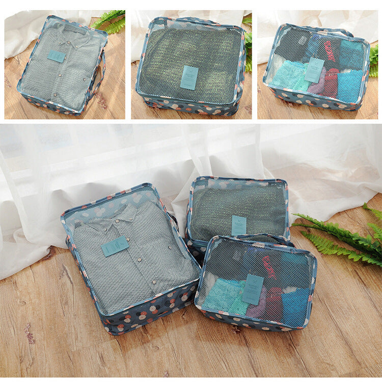 Travel Storage Color Six-piece Suit Travel Storage Bag