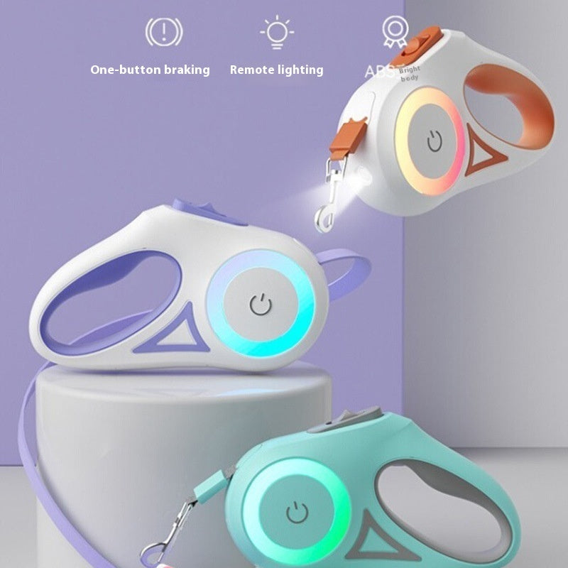 NightSafe LED Retractable Dog Leash