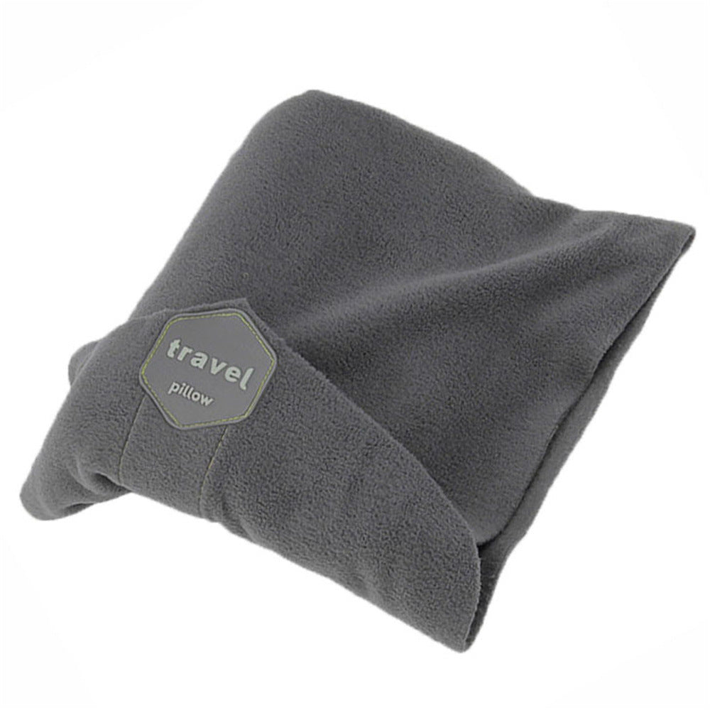 Travel U-shaped Portable Pillow Warm Outdoor Fleece-lined Neck Protection Cervical Pillow