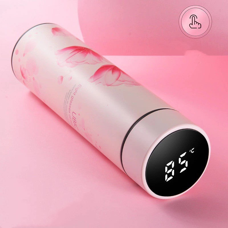Portable Temperature Display Water Bottle