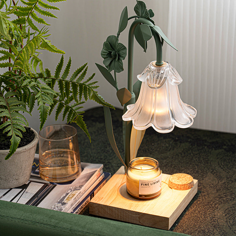 Pastoral Style Candle Lamp Bedroom Bedside Table Lamp