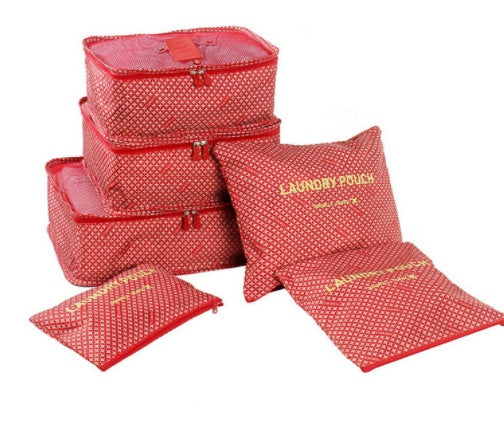Travel Storage Color Six-piece Suit Travel Storage Bag