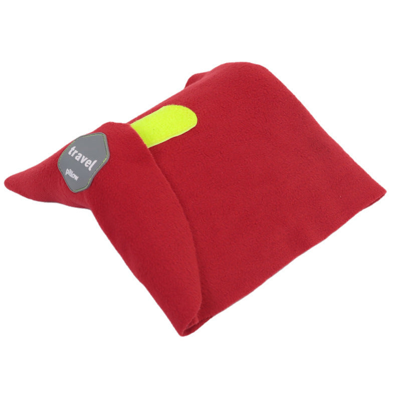 Travel U-shaped Portable Pillow Warm Outdoor Fleece-lined Neck Protection Cervical Pillow