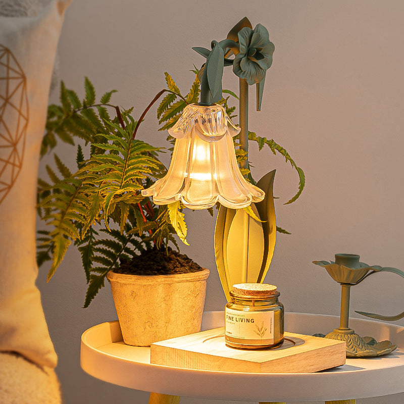 Pastoral Style Candle Lamp Bedroom Bedside Table Lamp