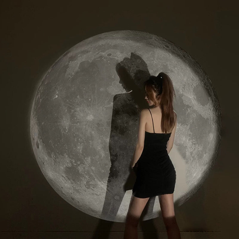 Home Fashion Simple Moon Background Projection Lamp
