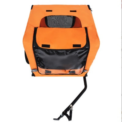 Utdoor Heavy Duty Collapsible Pet Bike Trailer With 16-Inch All Terrain Wheels & Universal Hitch   Foldable Dog Cargo Carrier Cart For Bicycles