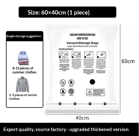 Black Transparent Vacuum Compression Storage Bags For Packing