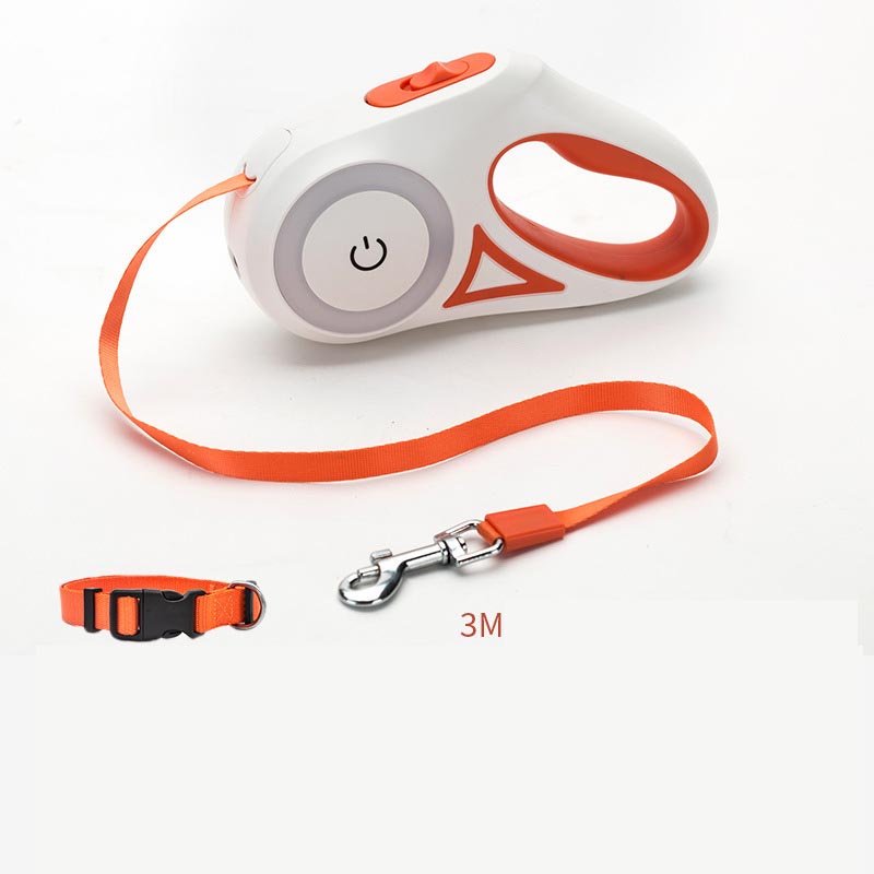 NightSafe LED Retractable Dog Leash