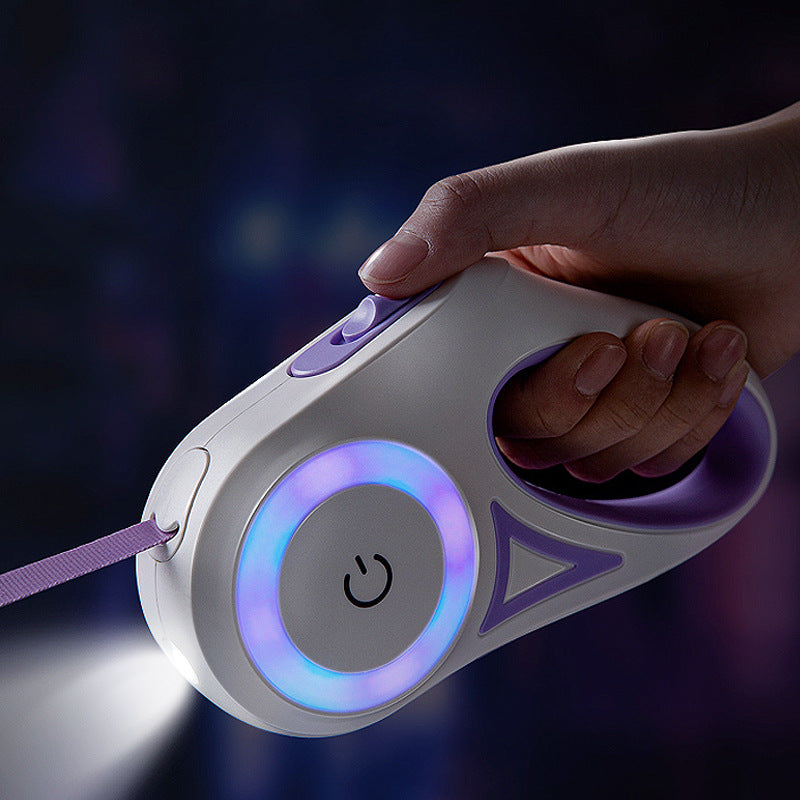 NightSafe LED Retractable Dog Leash