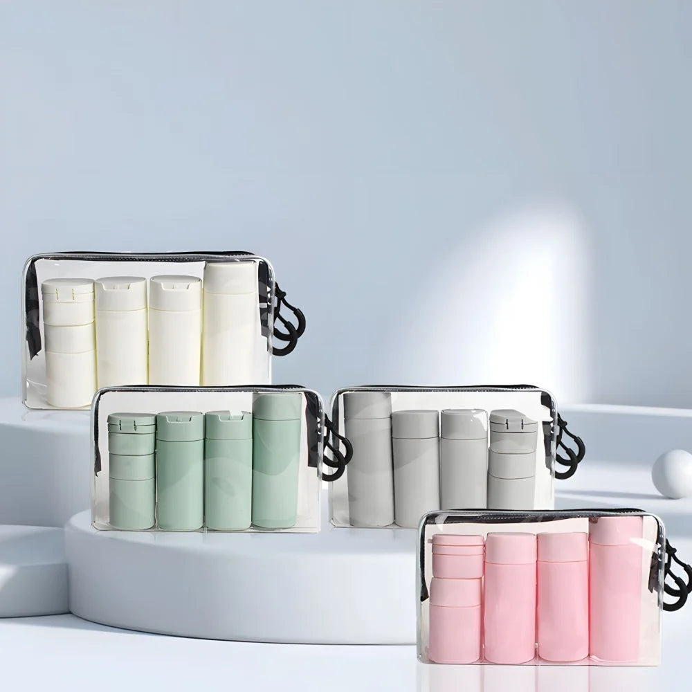5pcs Travel Cream Dispenser Bottles Set, TSA Approved