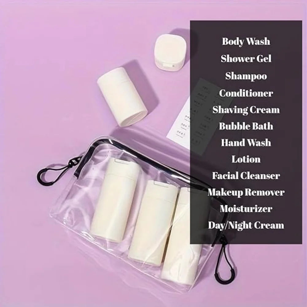 5pcs Travel Cream Dispenser Bottles Set, TSA Approved