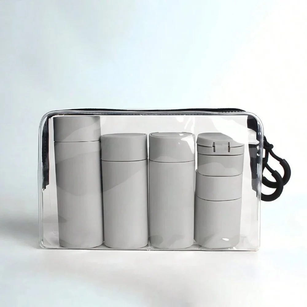 5pcs Travel Cream Dispenser Bottles Set, TSA Approved