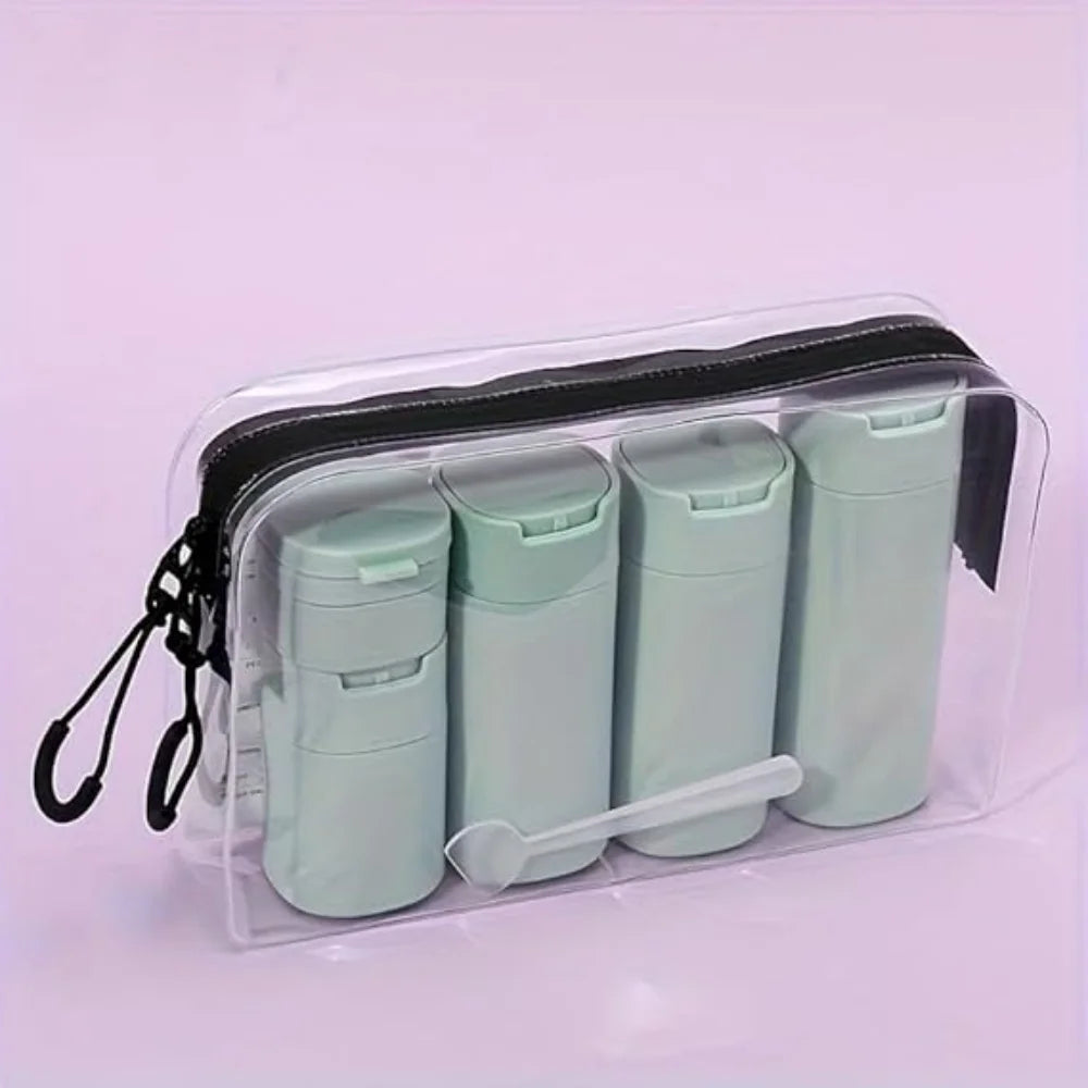 5pcs Travel Cream Dispenser Bottles Set, TSA Approved