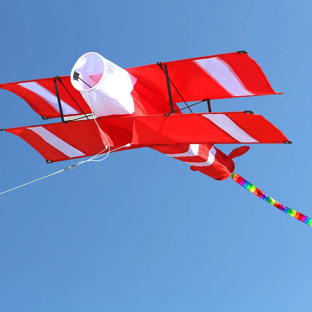 New High Quality 3D Single Line Red Plane  Kite