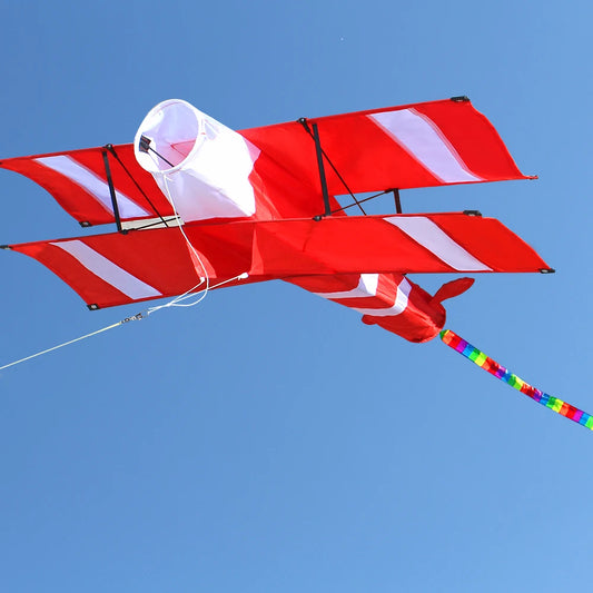 New High Quality 3D Single Line Red Plane  Kite