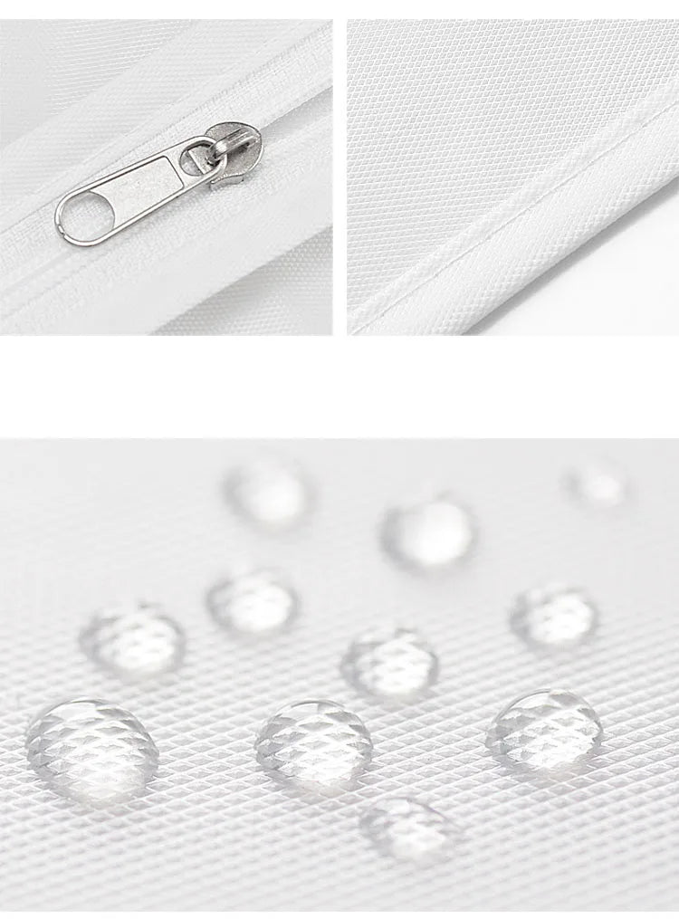 Dust Cover Clothes Hanging Bag Home Storage Pouch for Suit Coat Garment Dress Blending Material Modern Style Rectangular