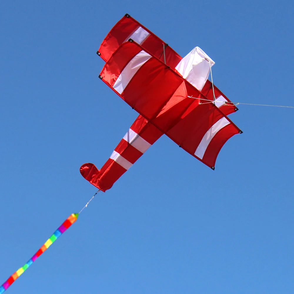 New High Quality 3D Single Line Red Plane  Kite