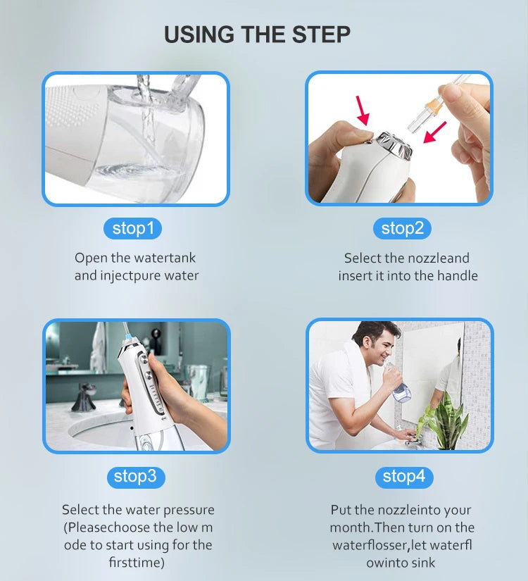 Portable Teeth Cleaning Water Flosser
