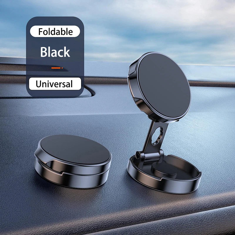 2025 Mobile Phone Stand Holder Strong Magnetic Foldable Car Phone Holder 720°  Rotation Round Bracket iphone accessories Android