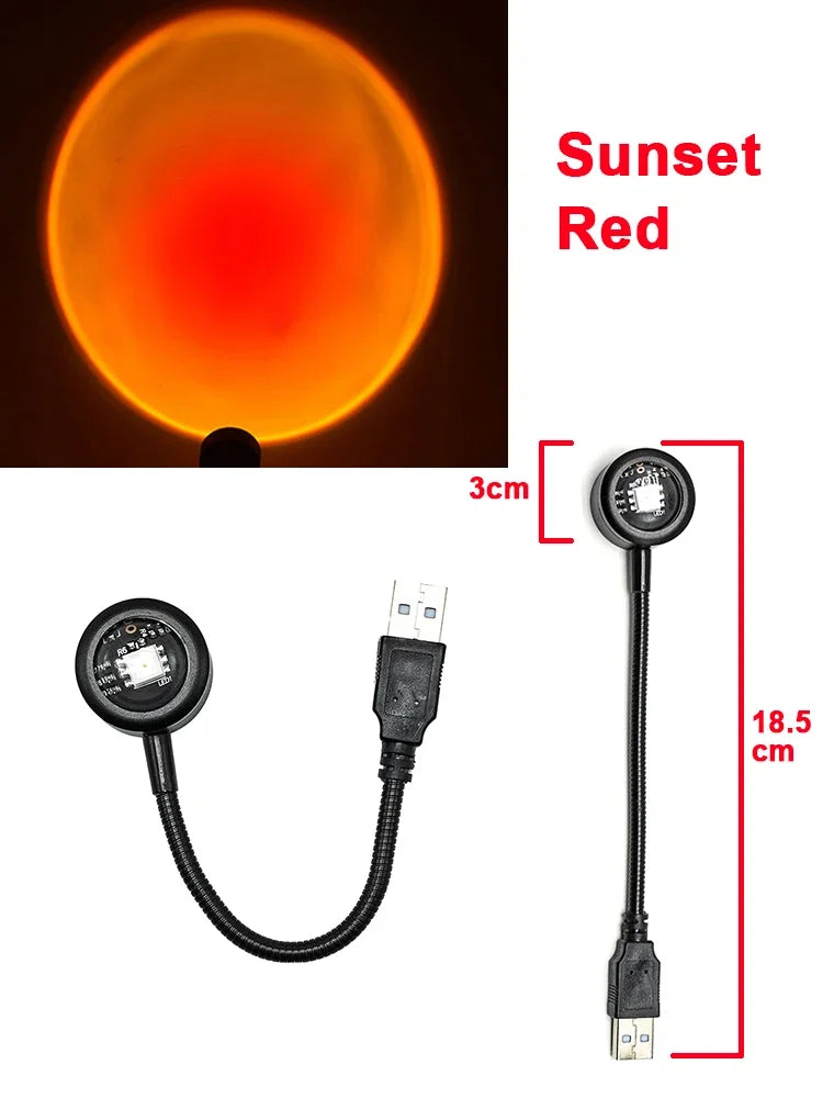 Sunset Light LED Rainbow Neon Night Lamp