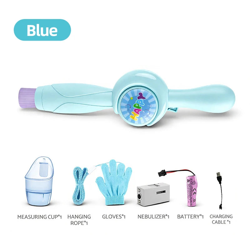 Smoke Bubble Machine Elastic Bubble Wand Interactive Party Colorful Lighting Bubbles