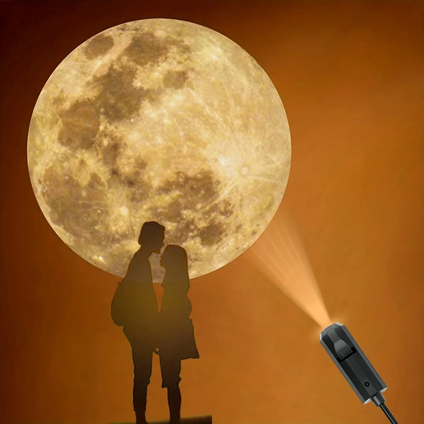 Moon Earth Projection Atmosphere Light
