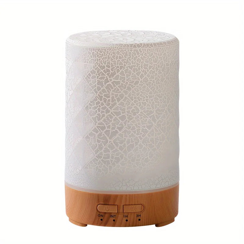 150ml Crack Design Essential Oil Diffuser with 7 Color LED USB Ultrasonic Air Humidifier for Living Room Office