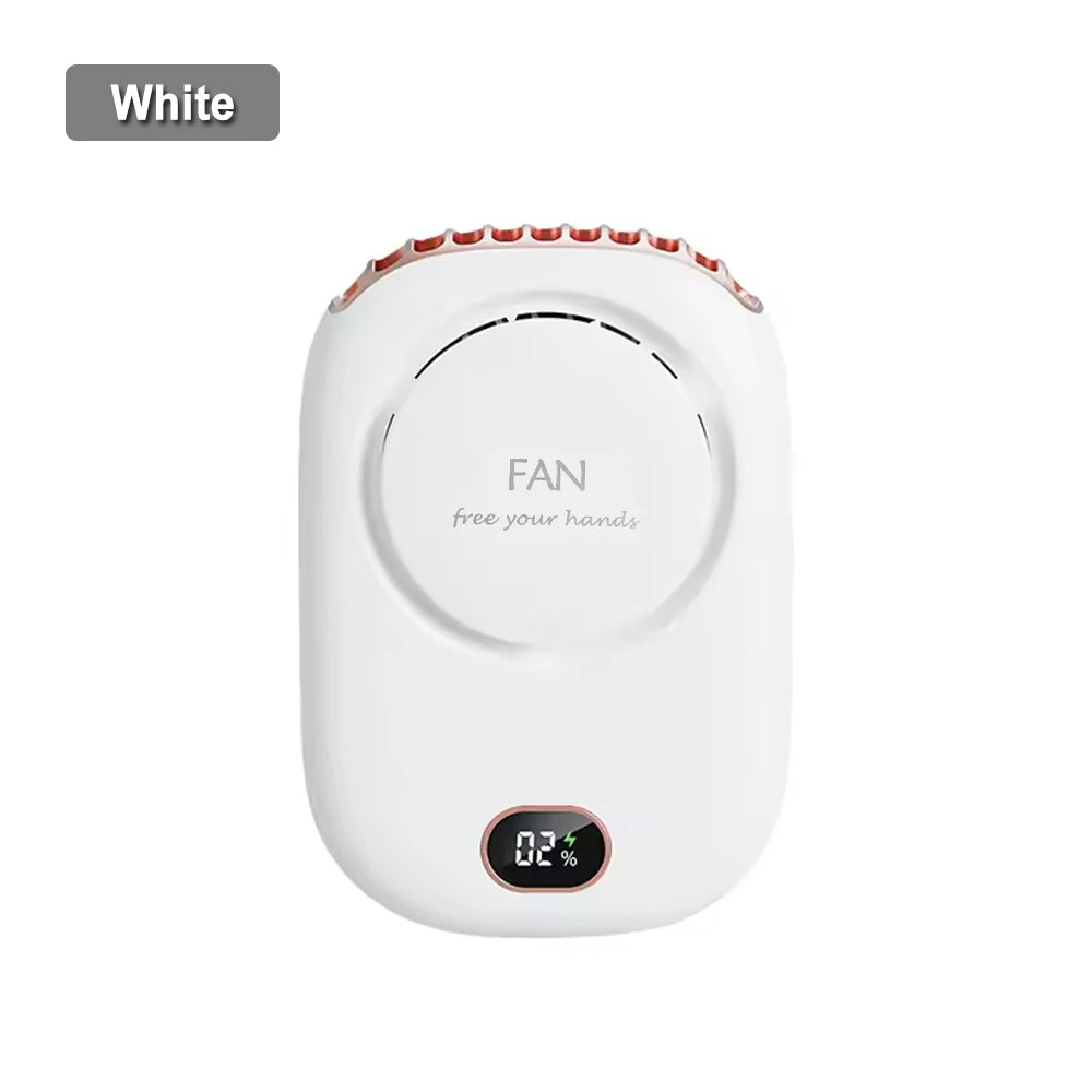Mini Portable USB Rechargeable Waist Fan for Travel Clip-On Shirt Fan with Three Speed Settings Cooling Only