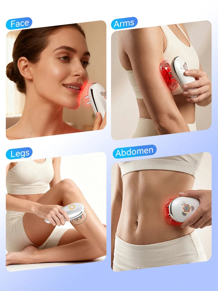 Face & Body Sculpting Massager Cellulite Body Shaping Massage Equipment ABS Hand Instrument Battery Powered for Relaxation