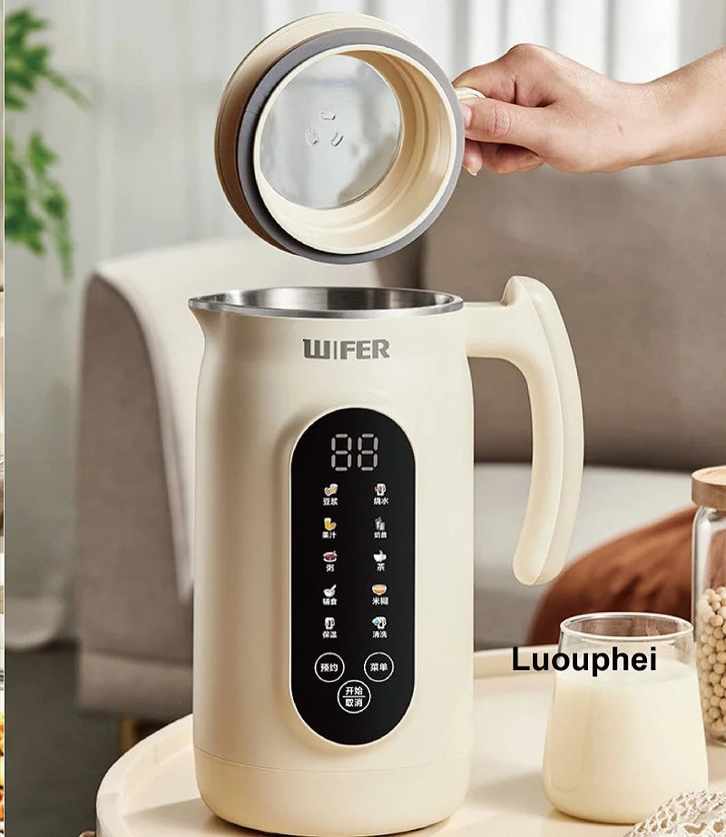 1.8L Soymilk Maker Electric Juicer 12h Appointment Rice Paste Machine Rapid Heating Food Wall Breaker Automatic
