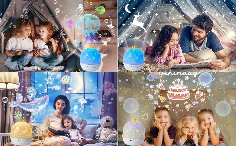 15 Sets of Films Ocean Night Light Projector, Kids Projector for Bedroom