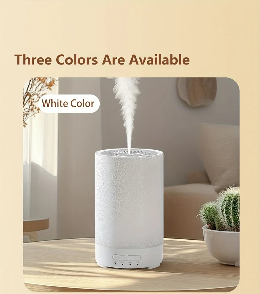 150ml Crack Design Essential Oil Diffuser with 7 Color LED USB Ultrasonic Air Humidifier for Living Room Office