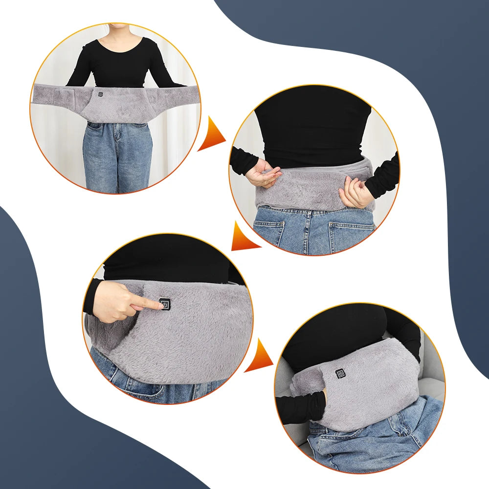 3-Levels Electric Heating Pad Cold-Proof Uterine Belt Cold-Proof Hand Waist Warming Pad