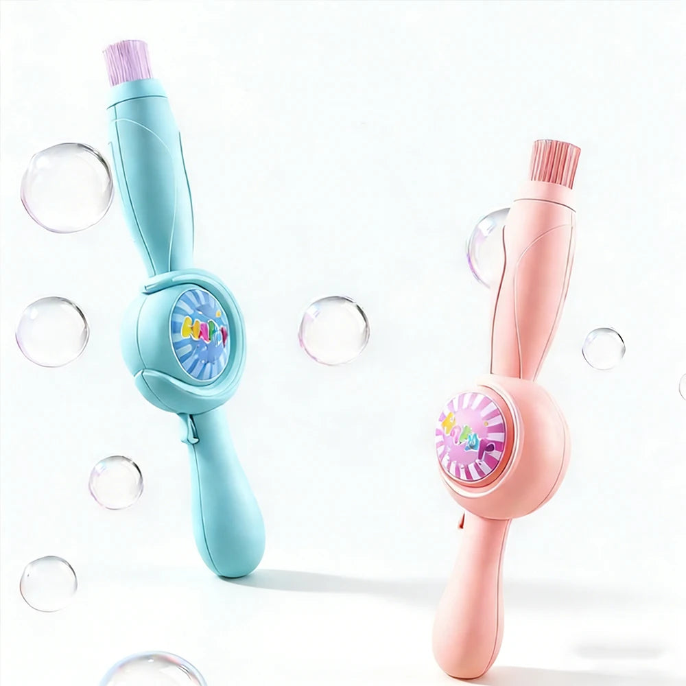 Smoke Bubble Machine Elastic Bubble Wand Interactive Party Colorful Lighting Bubbles