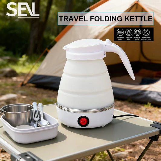 1.5L silicone folding traveling electric kettle