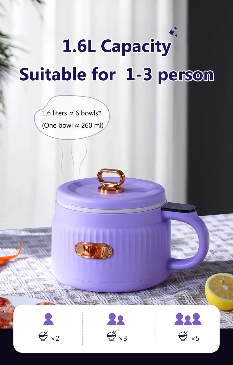 Portable Mini Hot Pot & Noodle Cooker