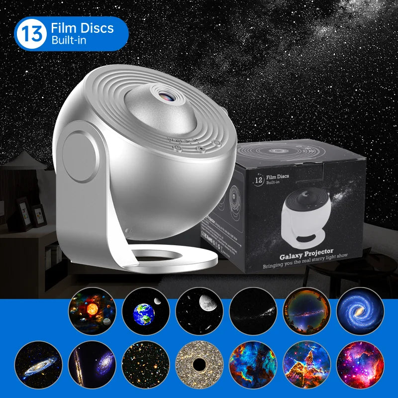 Night Light Galaxy Projector Starry Sky Projector 360° Rotate Planetarium Lamp For Kids Bedroom