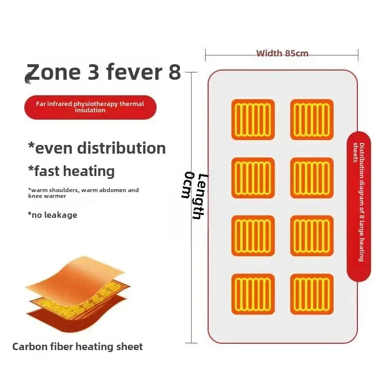 Mink Velvet Electric Blanket USB Heated Shawl Multifunctional Timer Wearable Warmth  Comfortable Home Heating