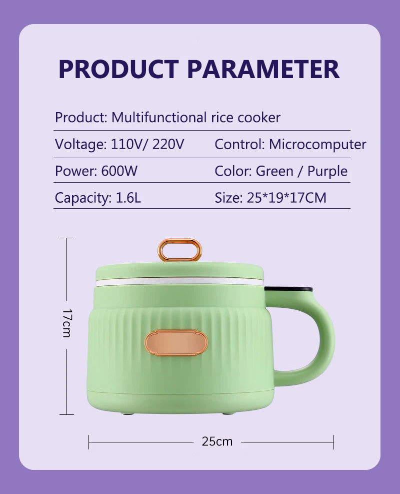 Portable Mini Hot Pot & Noodle Cooker
