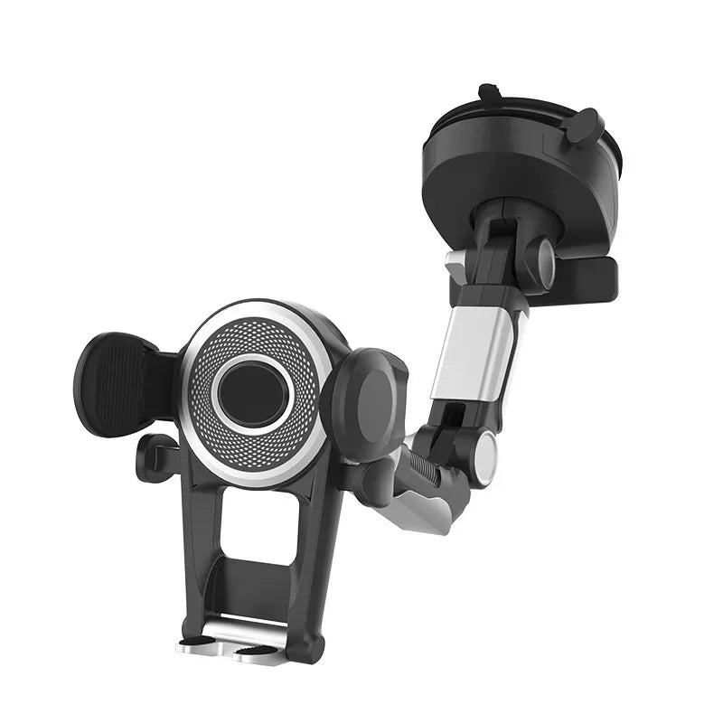 Heavy Duty Phone Mount for Car Windshield Dashboard Long Arm Suction Cup Phone Stand Holder 4.7-6.8inch Smartphone GPS Mount