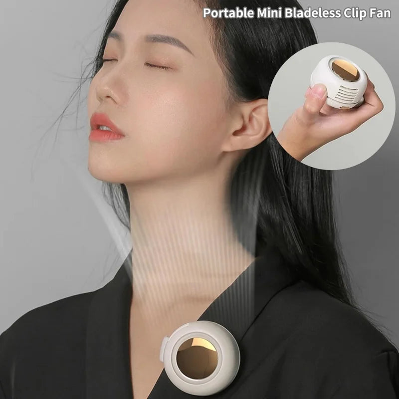 Portable Silent Bladeless Mini Fan Clip On Fan
