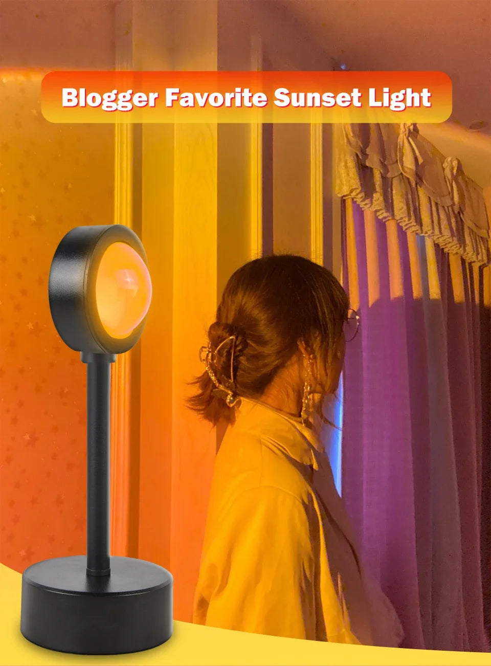 Sunset Light LED Rainbow Neon Night Lamp