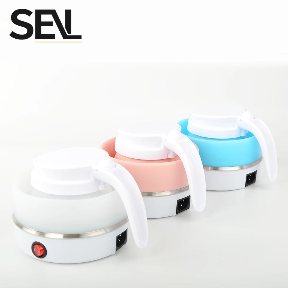 1.5L silicone folding traveling electric kettle