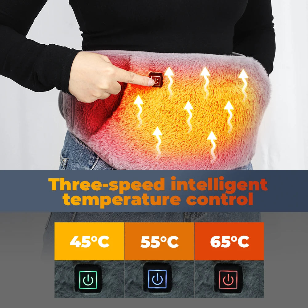 3-Levels Electric Heating Pad Cold-Proof Uterine Belt Cold-Proof Hand Waist Warming Pad