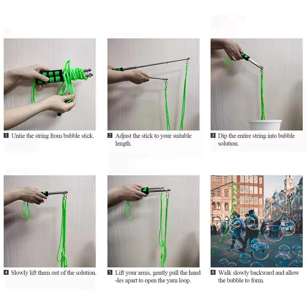 Giant Bubble Wand Kit for Kids