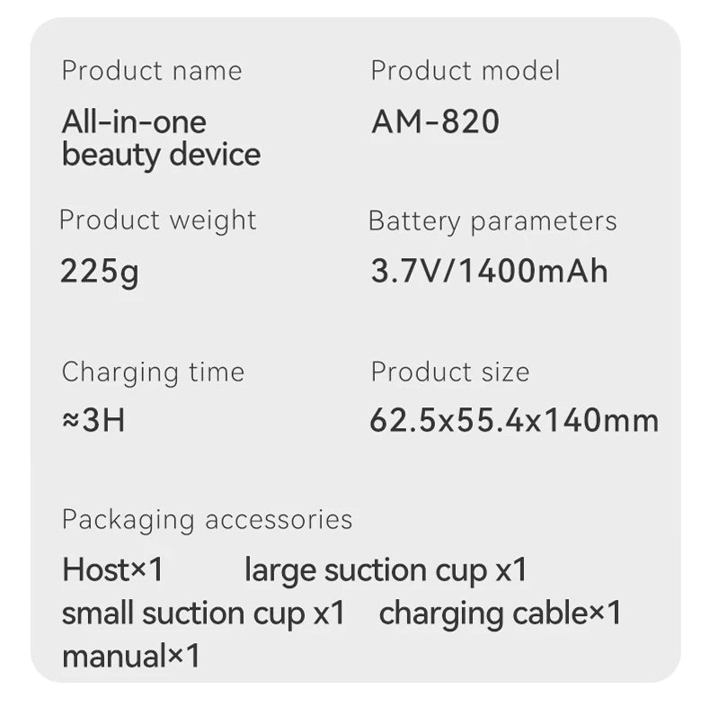 Face & Body Sculpting Massager Cellulite Body Shaping Massage Equipment ABS Hand Instrument Battery Powered for Relaxation