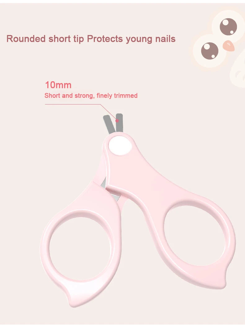 Baby Nail Scissor Baby Nail Care Tool Set Kid Safe Portable Nail Clipper Trimmer File Tweezer With Box Children Manicure Kit